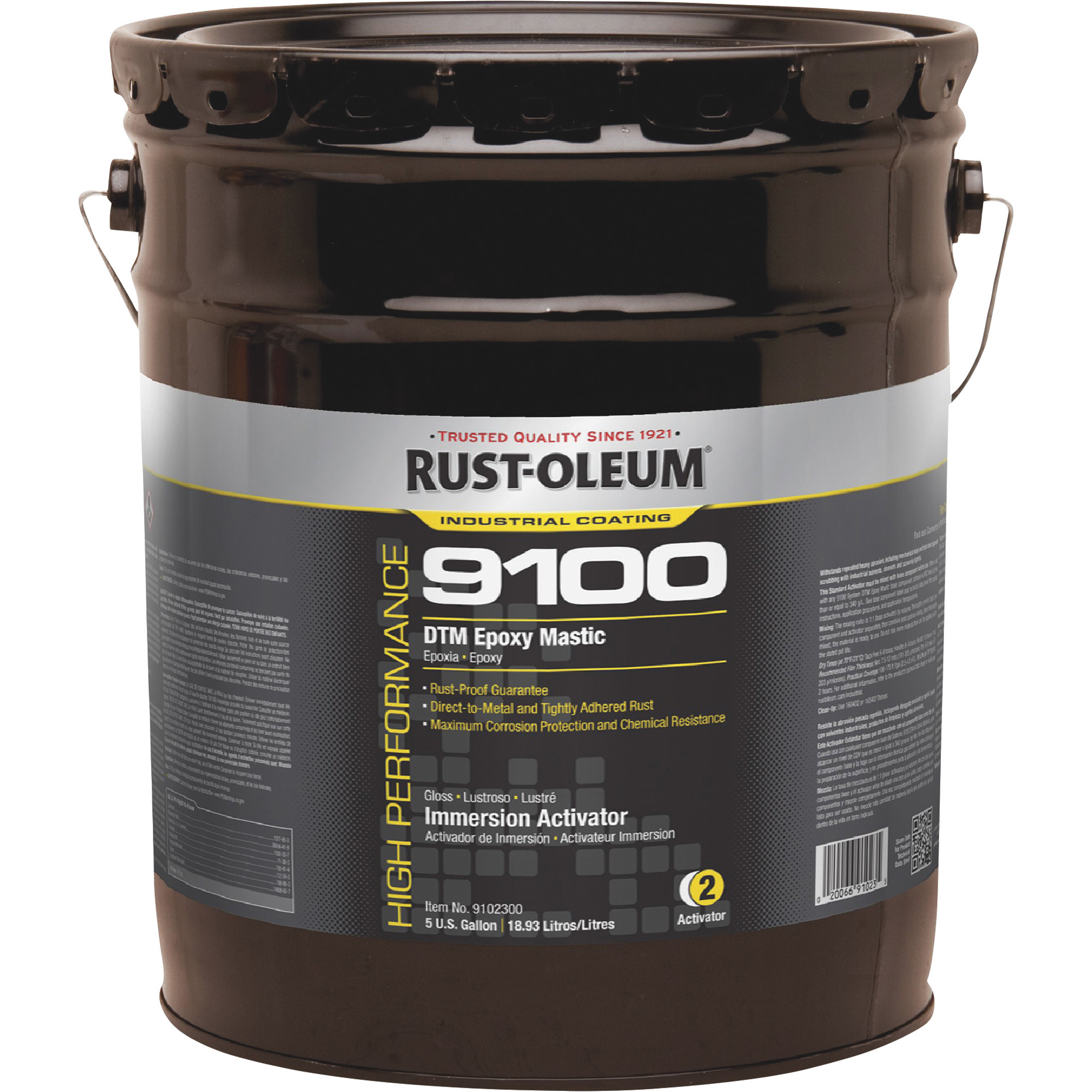 Rust-Oleum 9100 Immersion Epoxy Activator, (1) 5-Gallon Pail